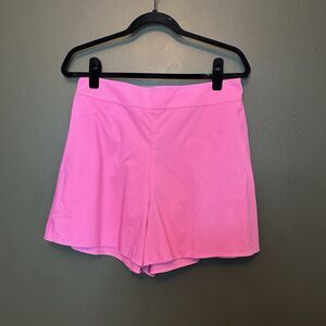 NWT Hot Pink Express Pull On High‎ Rise Shorts M Medium Cotton Blend